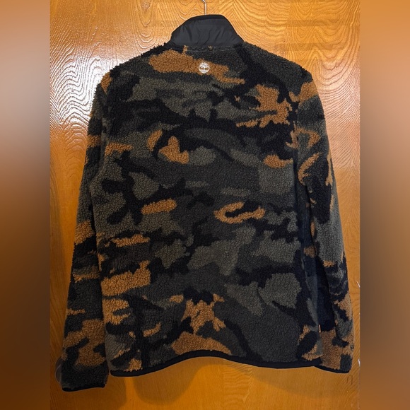 Timberland Camo Sherpa Fleece Jacket - Picture 2 of 4